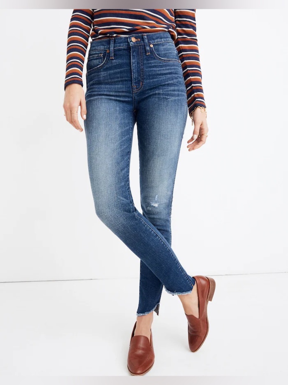Madewell High-Rise Slim Jeans - Medium Blue Wash